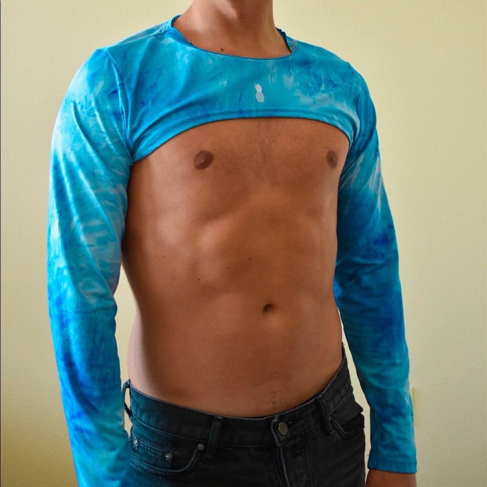 JJ MALIBU BLUE CROP TOP